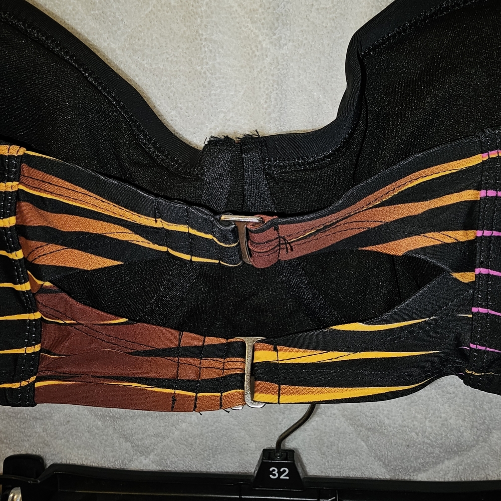 Swimsuits For All Multicolor Striped Bikini - Picture 4 of 13